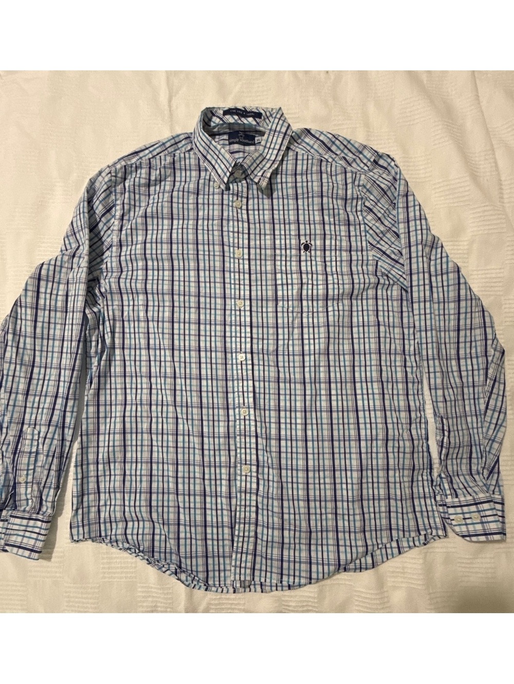 Simply Southern Men's XL Long Sleeve Plaid Shirt
